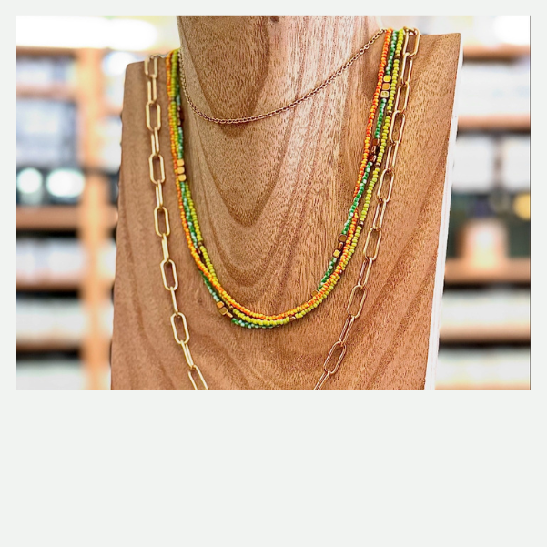 DIY Collier summer en rocailles