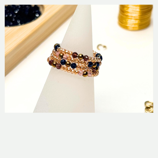 DIY bague multi tours en perles