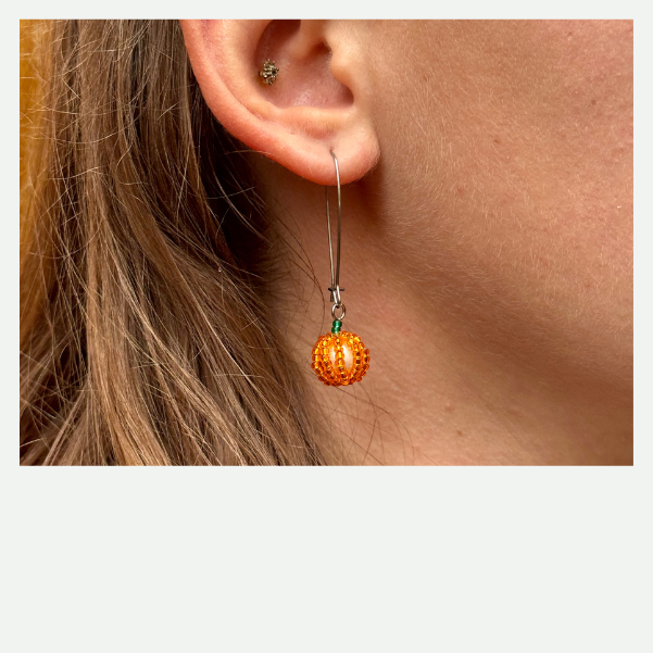 Tutoriel boucles d'oreilles citrouilles