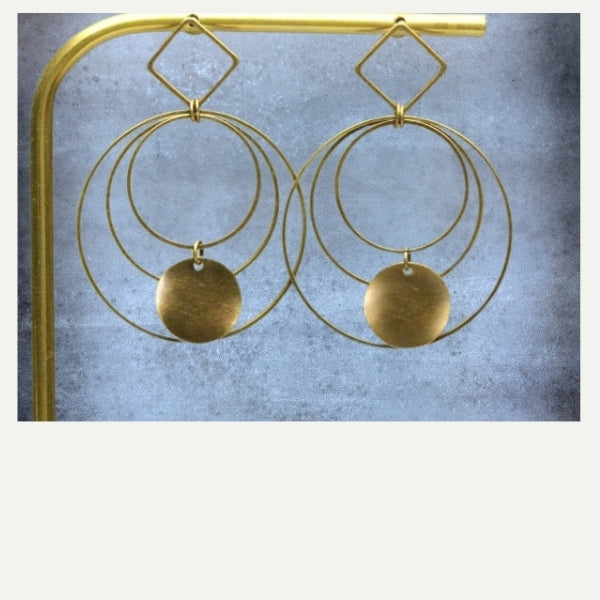 DIY boucles d’oreilles bronze Eygaliers