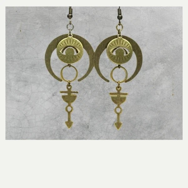 DIY boucles d'oreilles bronze Larnas