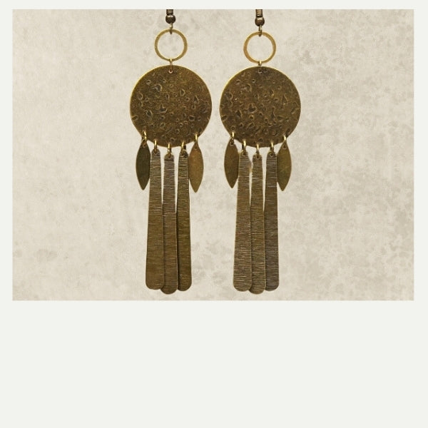 DIY boucles d’oreilles bronze Mirmande