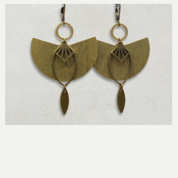 DIY boucles d’oreilles bronze Vernoux