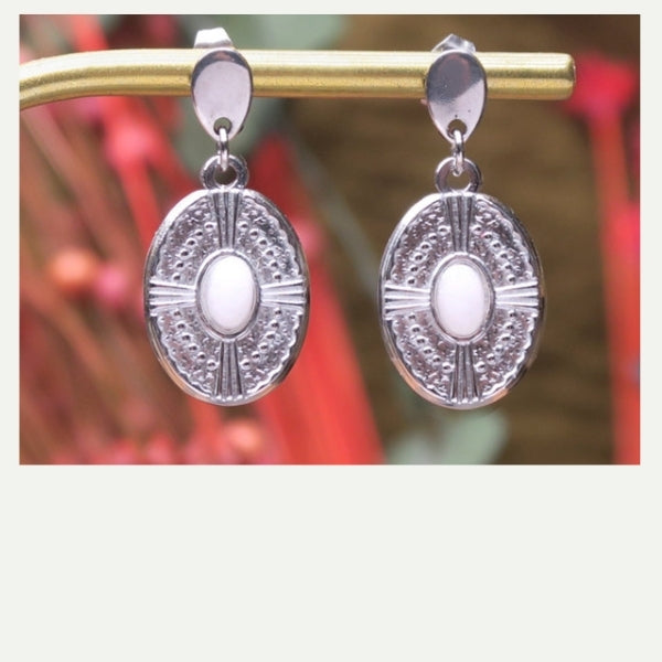 DIY boucles d’oreilles en acier inoxydable ovales
