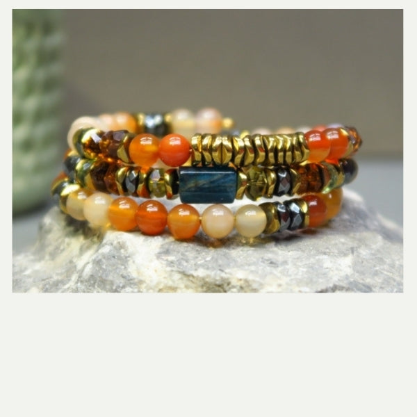 DIY bracelet en cornaline