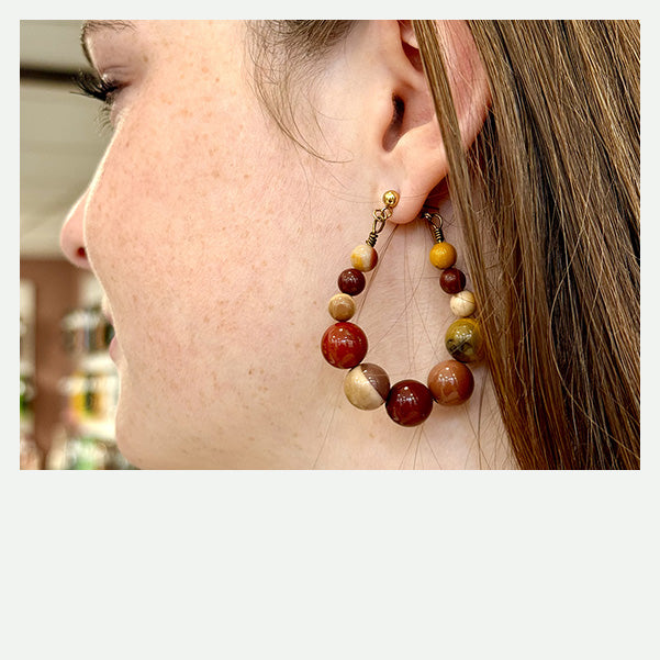 DIY boucles d'oreilles Terre d'Ocre
