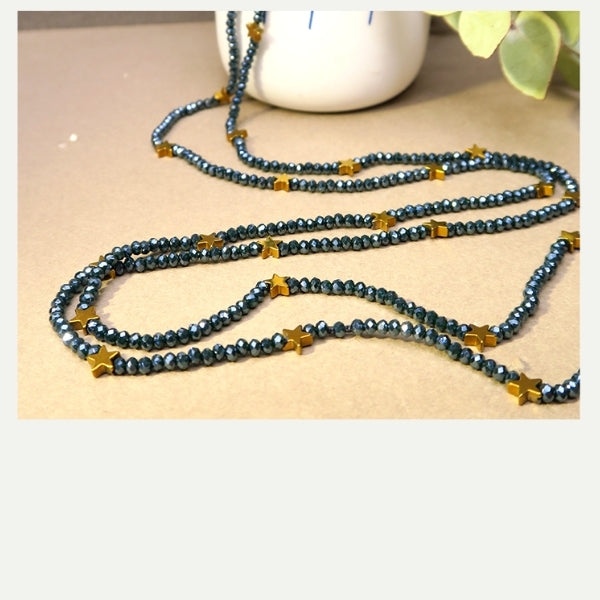 DIY sautoir étoile noire