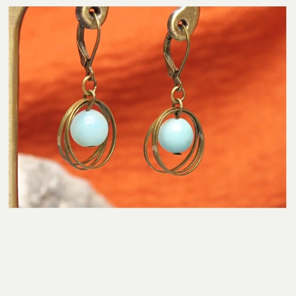 DIY boucles en Amazonite