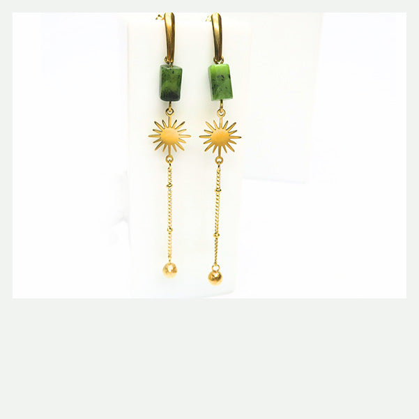 DIY boucles d'oreilles longues dorées