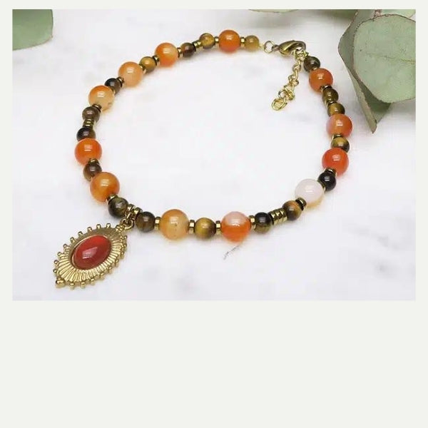 DIY bracelet cornaline