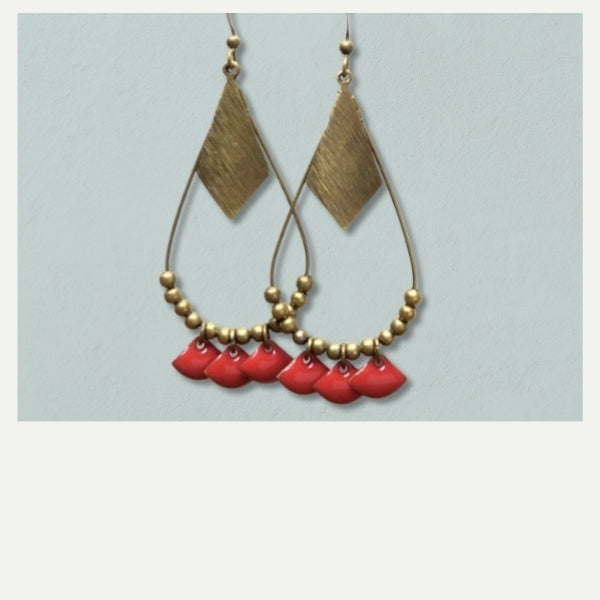 DIY créole goutte rouge