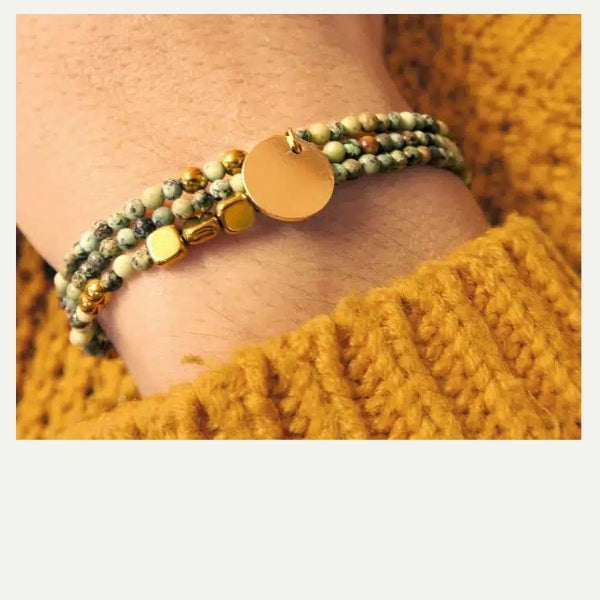 Tuto bracelet trois tours en petites perles