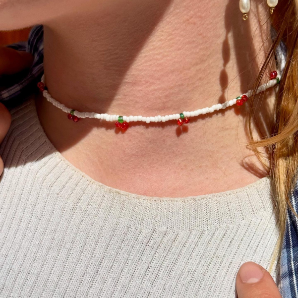 40g de perles rocailles blanc irisé 2 mm