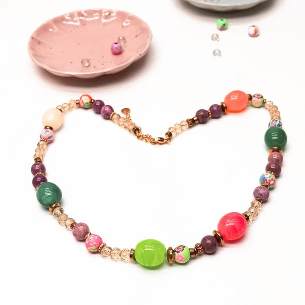 Env. 48 perles rondes en Phosphosidérite, 8 mm