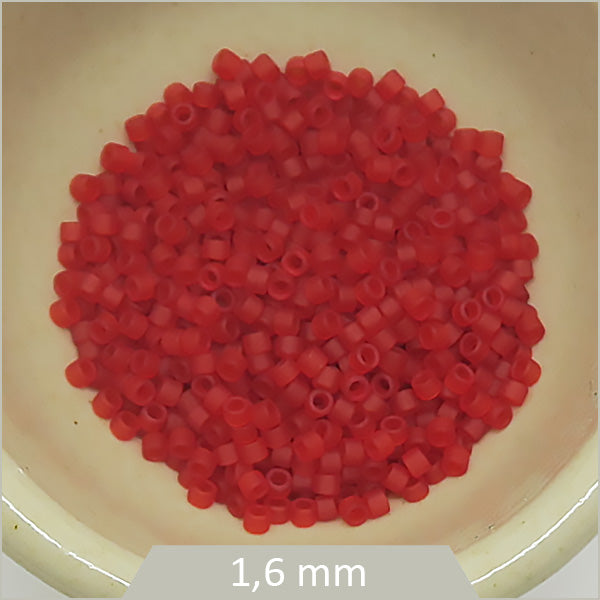 5g de perles Miyuki Delica 11/0, DB0745 orange sanguine