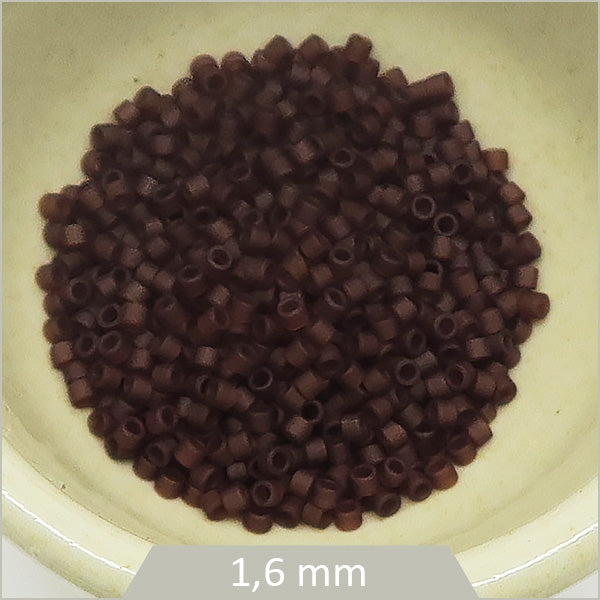 5g de perles Miyuki Delica 11/0, DB1262 marron mat