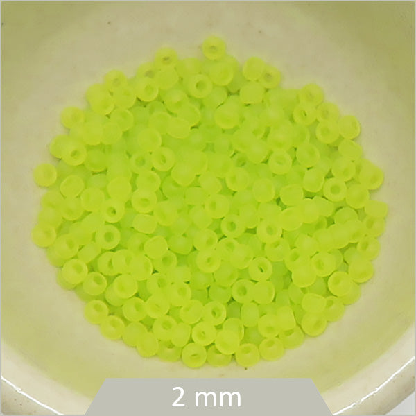5g de perles Miyuki Rocaille 11/0, 0143 citron givré