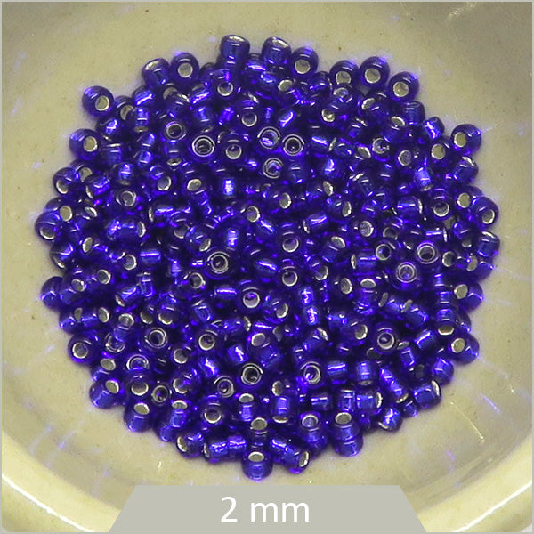 5g Rocaille Miyuki 11/0, 0020 bleu cobalt