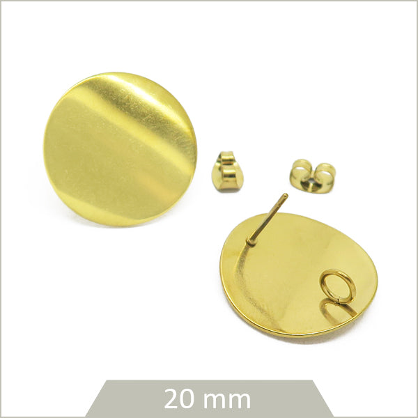 fourniture bijoux clou boucle acier