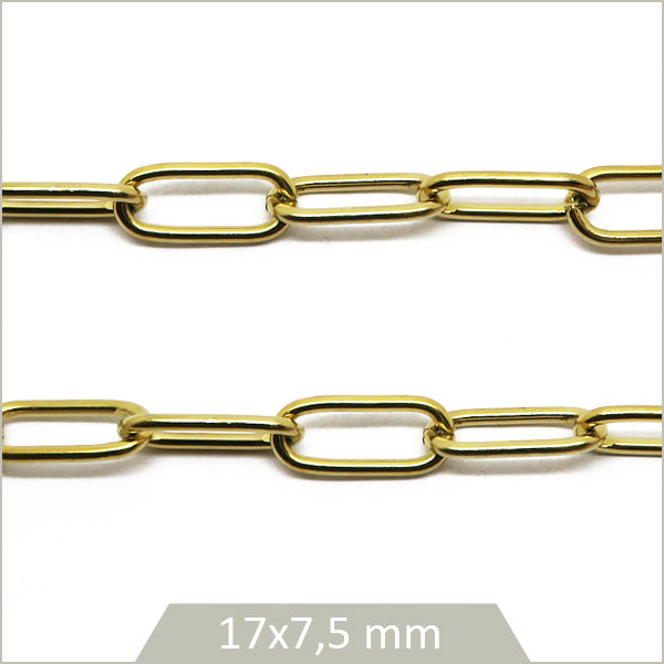 chaine trombone pour bijoux acier inoxydable
