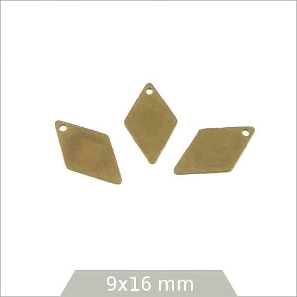 pendentifs losange bronze pour bijoux