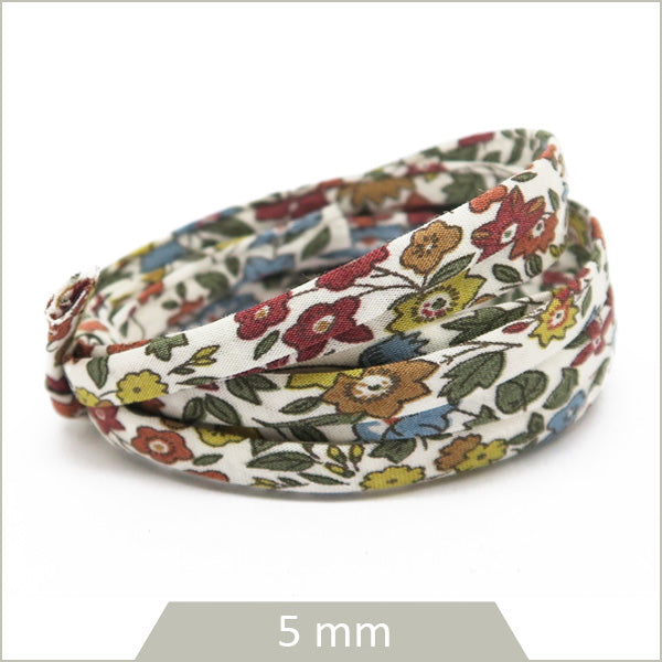 Achat cordon tissu liberty fleuri