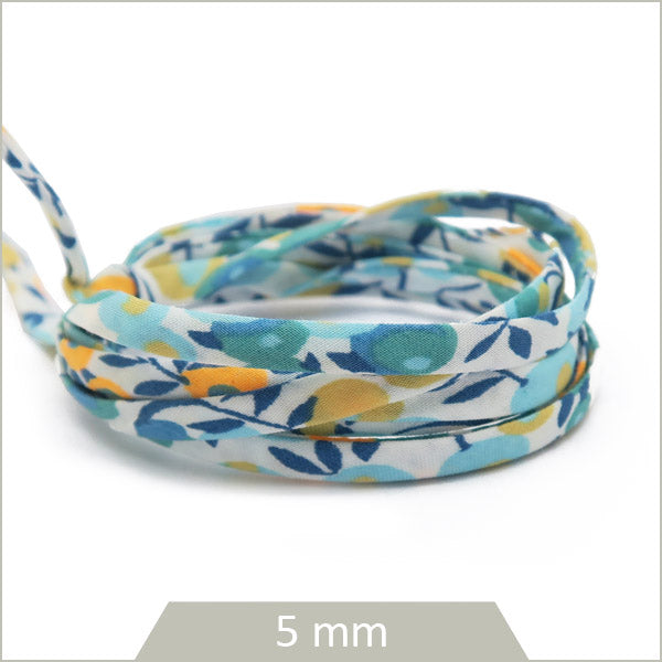 1 m de cordon Liberty Wiltshire Tahiti fluo