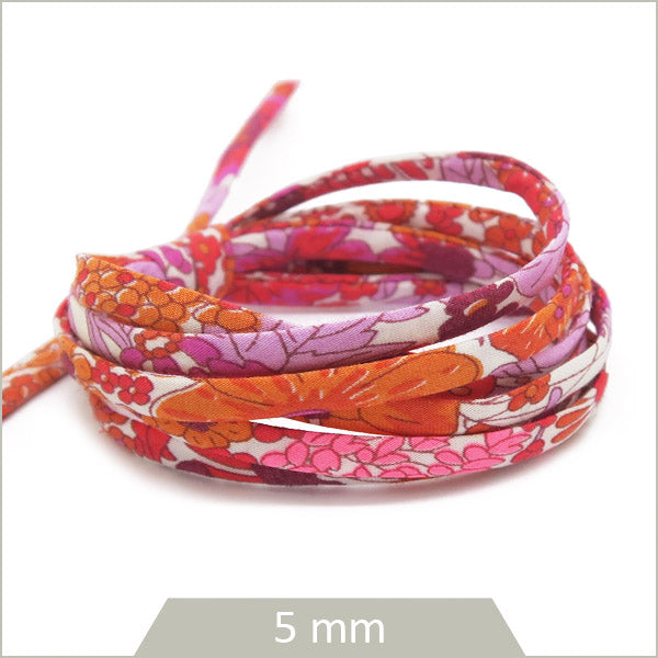 1 m de cordon Liberty Margaret Annie Hibiscus fluo