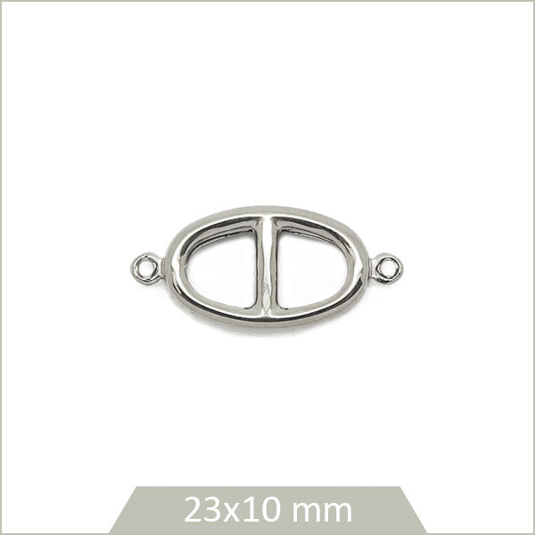 1 connecteur maille marine en acier inoxydable 304, 23x10 mm