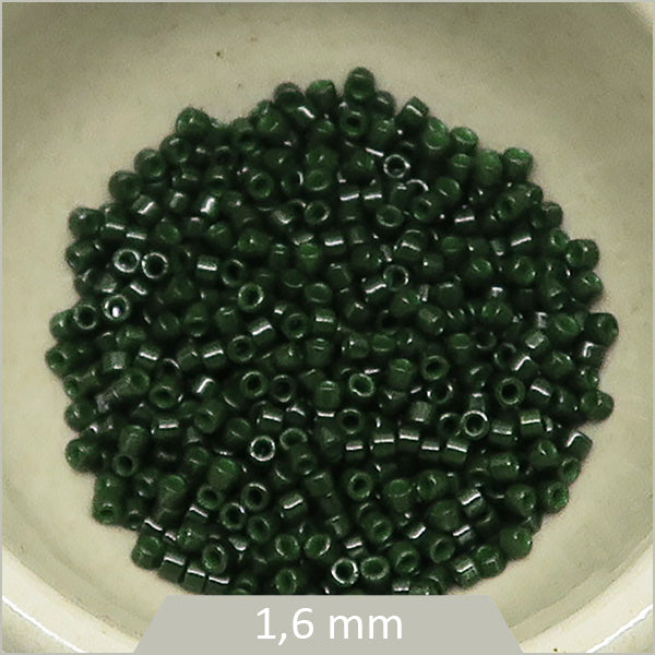 5g de perles Miyuki Delica 11/0, DB0663 vert sapin
