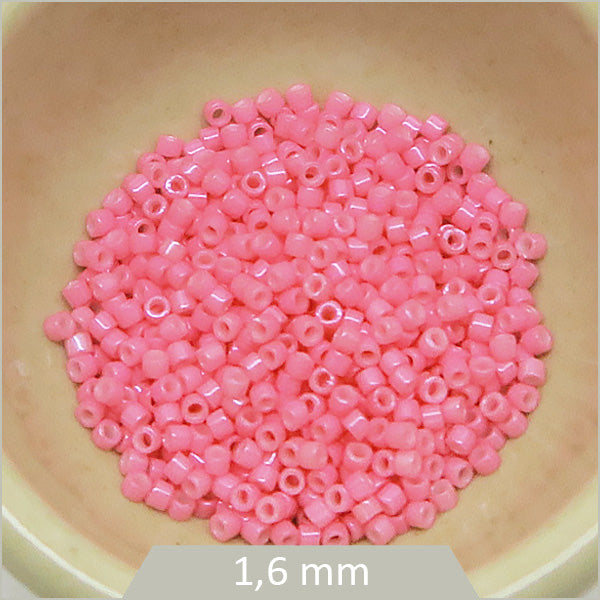 5g de perles Miyuki Delica 11/0, DB1371 rose opaque