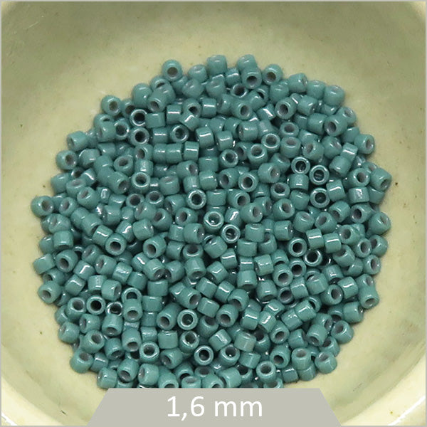 5g de perles Miyuki Delica 11/0, DB2161 Duracoat Eucalyptus