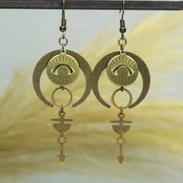 24 crochets de boucles d'oreilles bronze