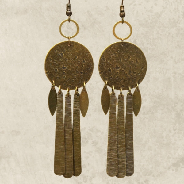 Création DIY boucles oreilles bronze