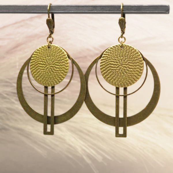 DIY boucles d'oreilles bronze