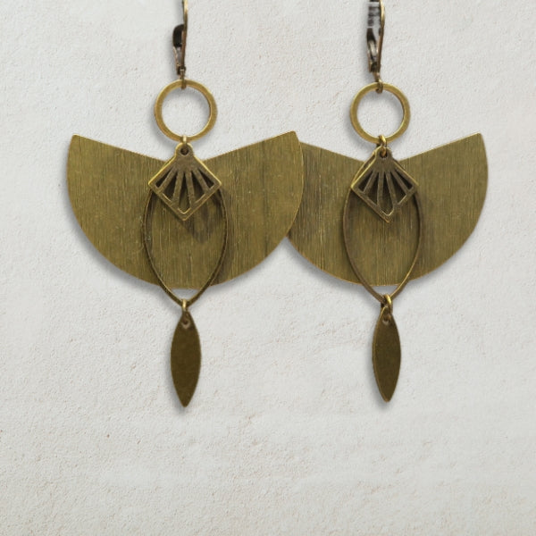 DIY grosse boucles d'oreilles bronze