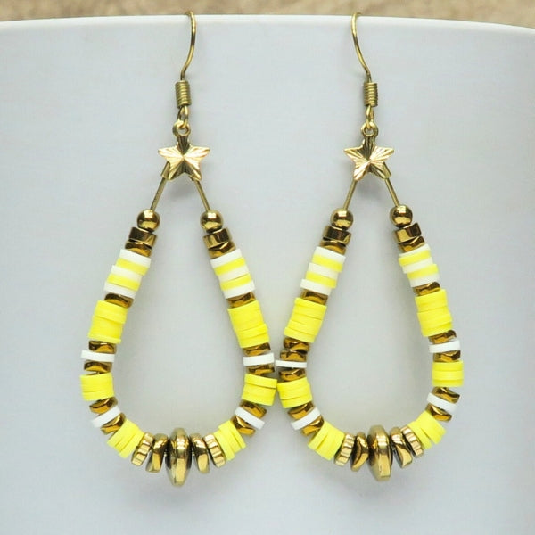 DIY boucles d'oreilles créoles goutte
