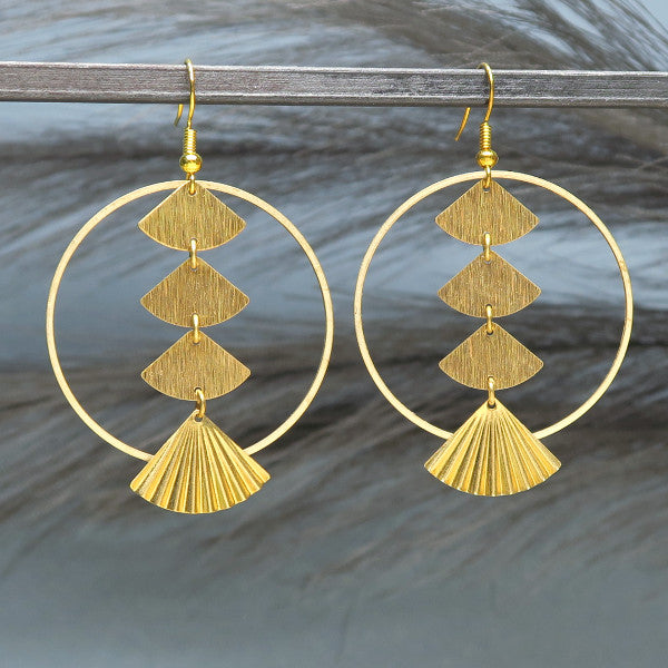 48 crochets de boucles d'oreilles bille en laiton brut