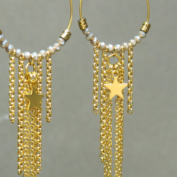 Env. 190 perles de verre à facettes donuts gris anthracite irisé, 3x2 mm