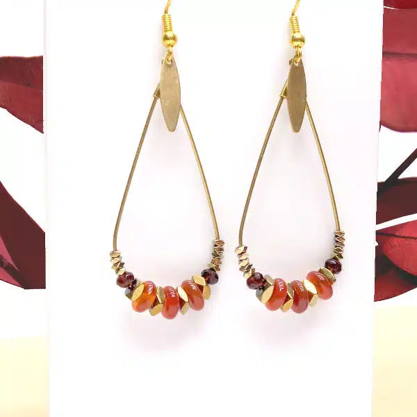 Env. 175 perles intercalaires polygones hématite dorée