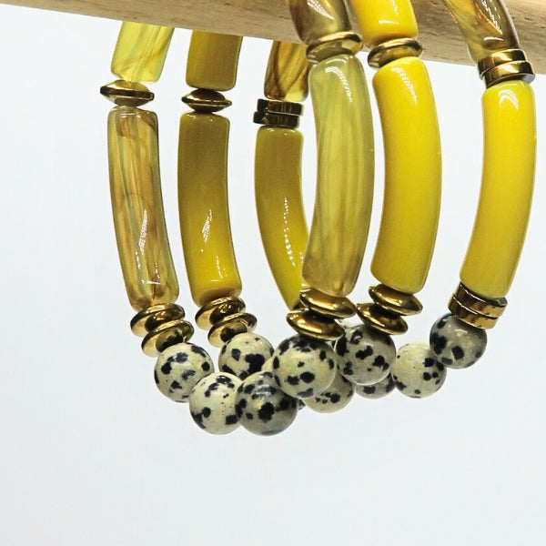 DIY bracelets perles tubes acrylique tendance