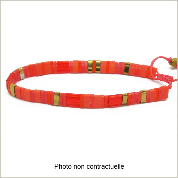 6g de mix de perles Tila pamplemousse