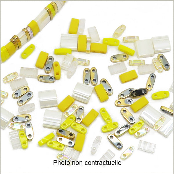 6g de mix de perles Tila Marguerite