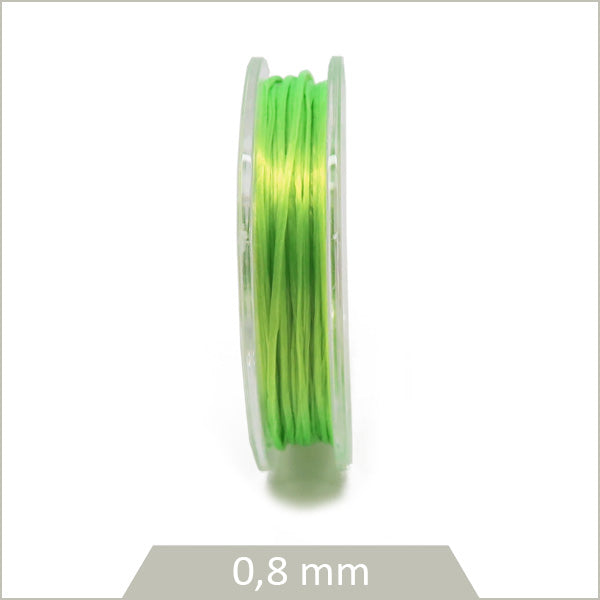 10 m de fil élastique 0,8 mm, citron vert