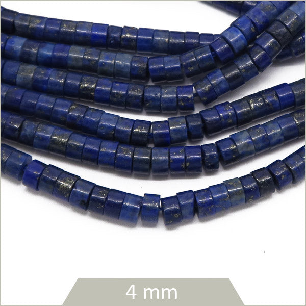 Env. 150 perles heishi en lapis lazuli