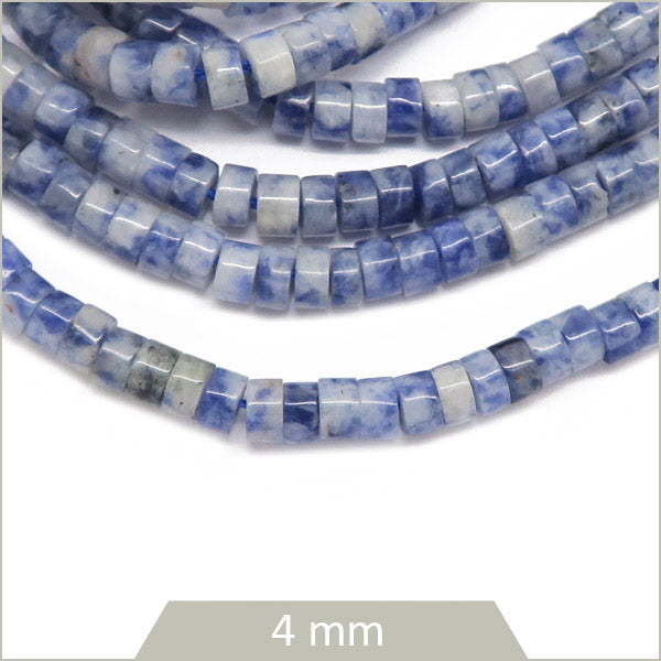 Env. 160 perles heishi en Sodalite, 4mm