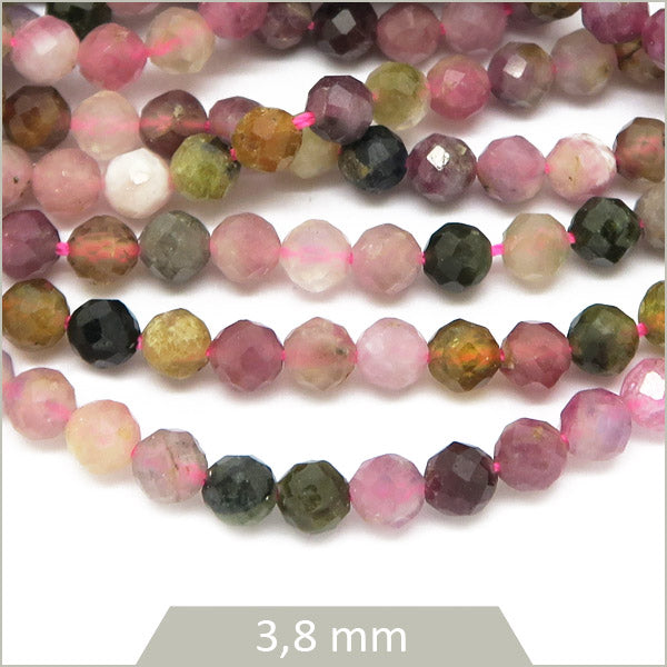 Perles pierre naturelle tourmaline