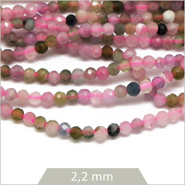 Petites perles pierre naturelle tourmaline
