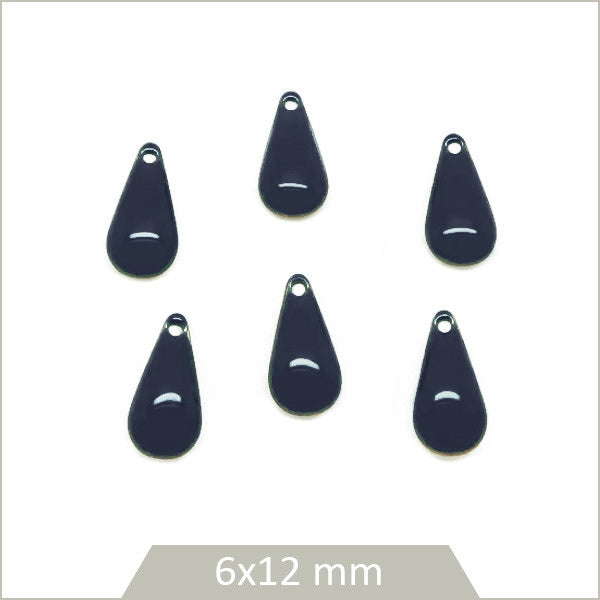 pendentif email goutte boucles d'oreilles