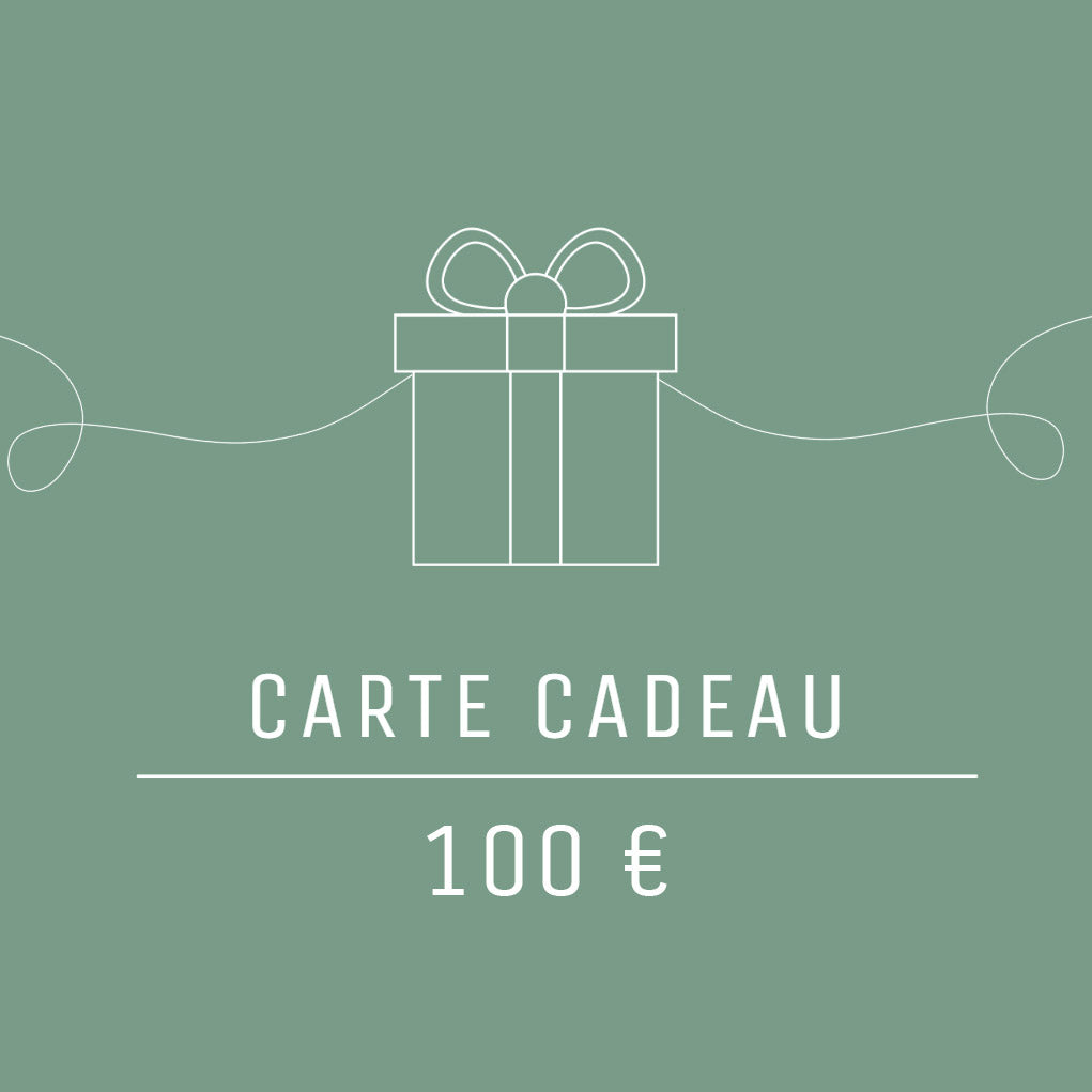 Carte cadeau d'une valeur de 100€